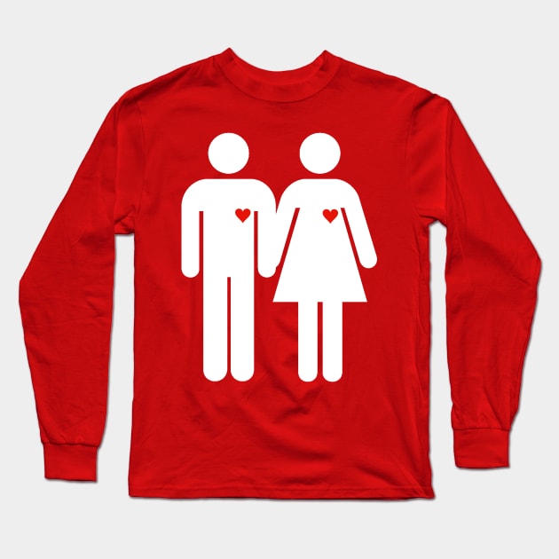 White couple Long Sleeve T-Shirt by DrTigrou